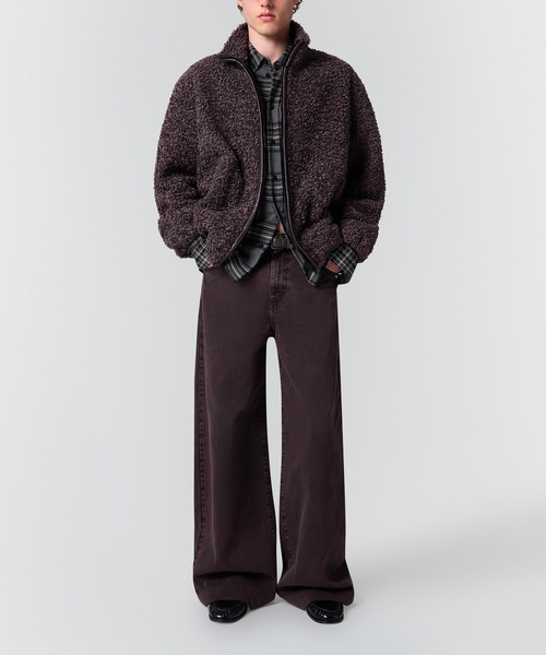 MSGM（エムエスジーエム）の「アストラカン テディブルゾン（ブルゾン・メンズ・グレー・46）」の4枚目の写真