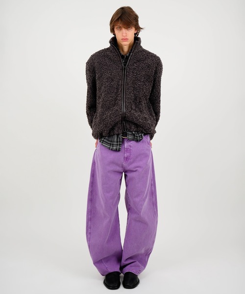 MSGM（エムエスジーエム）の「アストラカン テディブルゾン（ブルゾン・メンズ・グレー・46）」の6枚目の写真