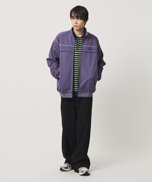 NICE WEATHER（ナイスウェザー）の「＜NICE WEATHER＞トラックジャケット（ブルゾン・メンズ・ダークブラウン/パープル/ブラック・S/L/M）」の6枚目の写真