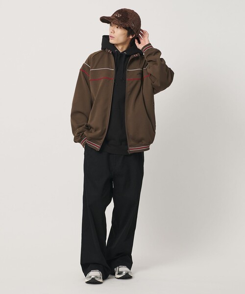 NICE WEATHER（ナイスウェザー）の「＜NICE WEATHER＞トラックジャケット（ブルゾン・メンズ・ダークブラウン/パープル/ブラック・S/L/M）」の13枚目の写真