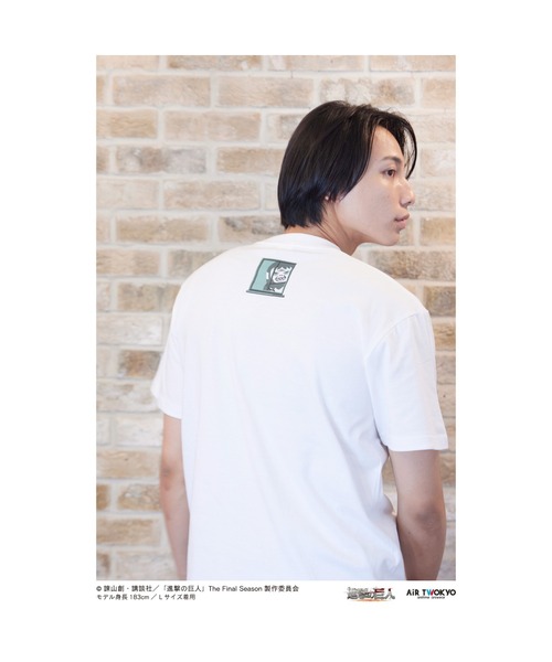 AIR TWOKYO(エアトゥーキョー)の「TVアニメ『進撃の巨人』The Final Season 完結編 ポケットTシャツ リヴァイ(Tシャツ/カットソー・レディース・ホワイト・LARGE/MEDIUM/SMALL/XX-LARGE/X-LARGE)」の3枚目の写真