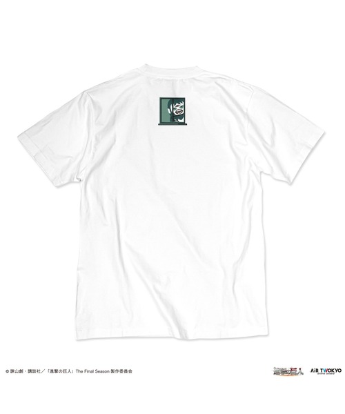 AIR TWOKYO(エアトゥーキョー)の「TVアニメ『進撃の巨人』The Final Season 完結編 ポケットTシャツ リヴァイ(Tシャツ/カットソー・レディース・ホワイト・LARGE/MEDIUM/SMALL/XX-LARGE/X-LARGE)」の5枚目の写真