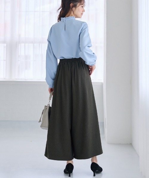 alotta（アロッタ）の「なめらか起毛ガウチョパンツ　レギュラー（その他パンツ・レディース・モカ/ボルドー/ブラック/チャコール・LL/M/L）」の20枚目の写真