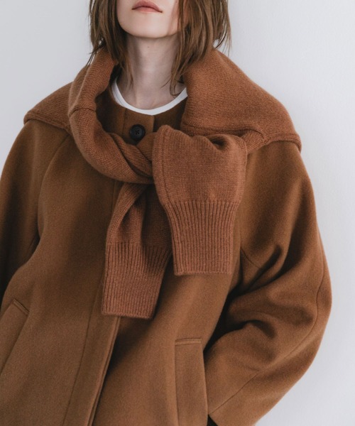 URBAN RESEARCH(アーバンリサーチ)の「スーパー100ウールモッサノーカラーコート(その他アウター・レディース・ブラウン系その他/ネイビー・36/38)」の10枚目の写真
