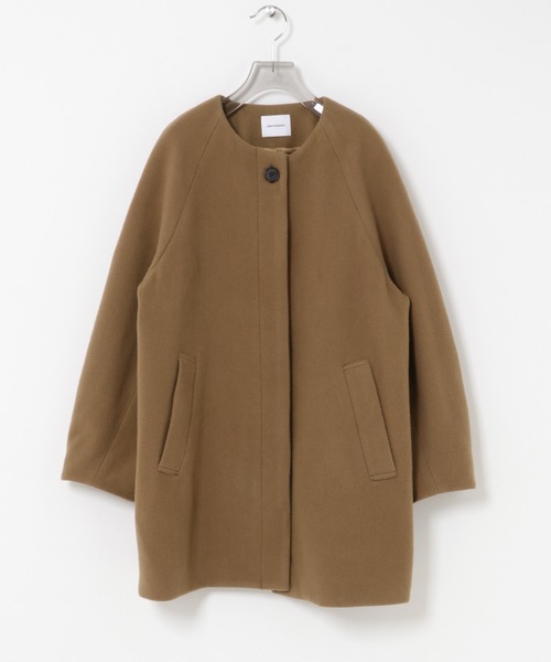 URBAN RESEARCH(アーバンリサーチ)の「スーパー100ウールモッサノーカラーコート(その他アウター・レディース・ブラウン系その他/ネイビー・36/38)」の21枚目の写真