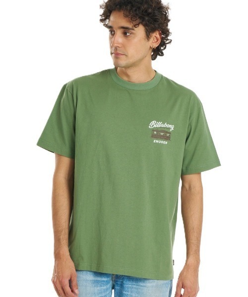 BILLABONG(ビラボン)の「ビラボン BILLABONG SURF TRAIN(Tシャツ/カットソー・メンズ・グリーン/クリーム/ダークグレー・M/L/LL)」の4枚目の写真