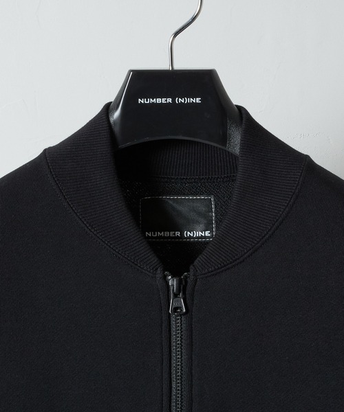NUMBER (N)INE(ナンバーナイン)の「2P SKULL WAPPEN RIB COLLAR FRENCH TERRY TRACK JACKET / 2スカル ワッペン刺繍 リブカラー スウェット トラックジャケット(ジャージ・メンズ・ブラック・2/4/3)」の6枚目の写真