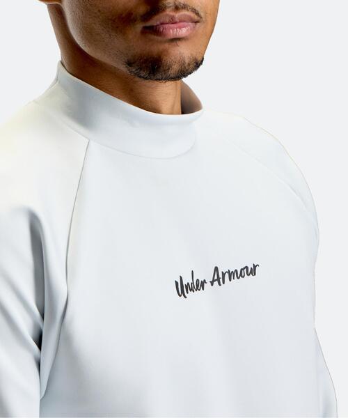 UNDER ARMOUR(アンダーアーマー)の「UAティートゥーグリーン アーマーニット ロングスリーブ モックネック シャツ(ゴルフ/メンズ)(その他トップス・メンズ・グレー系その他・2XL/3XL/L/XL/S/M)」の5枚目の写真