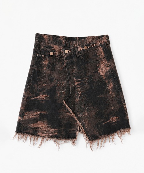 TAAKK(ターク)の「EX.DENIM WRAP SKIRT(デニムスカート・レディース・グレー/ブルー/レッド・FREE)」の1枚目の写真