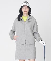 【PING APPAREL】全方向ストレッチダンボールニットフルジップフーディー (LADIES)