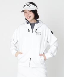 【PING APPAREL】全方向ストレッチダンボールニットフルジップフーディー (LADIES)