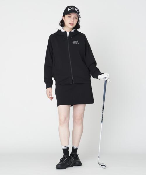 PING（ピン）の「【PING APPAREL】全方向ストレッチダンボールニットフルジップフーディー (LADIES)（スウェット・レディース・ブラック/ホワイト/グレー/ベージュ・LL/L/S/M）」の12枚目の写真