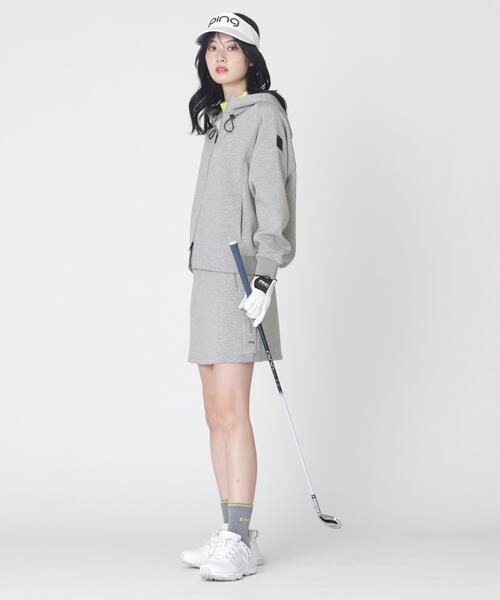 PING（ピン）の「【PING APPAREL】全方向ストレッチダンボールニットフルジップフーディー (LADIES)（スウェット・レディース・ブラック/ホワイト/グレー/ベージュ・LL/L/S/M）」の20枚目の写真