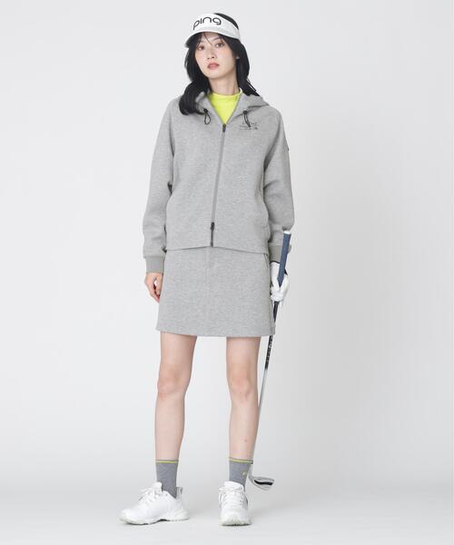 PING（ピン）の「【PING APPAREL】全方向ストレッチダンボールニットフルジップフーディー (LADIES)（スウェット・レディース・ブラック/ホワイト/グレー/ベージュ・LL/L/S/M）」の21枚目の写真