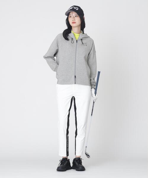 PING（ピン）の「【PING APPAREL】全方向ストレッチダンボールニットフルジップフーディー (LADIES)（スウェット・レディース・ブラック/ホワイト/グレー/ベージュ・LL/L/S/M）」の22枚目の写真