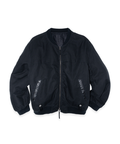 ETCE(イーティーシーイー)の「ウォッシュドクロップボンバー(ブラック)(ブルゾン・メンズ・その他・MEDIUM/LARGE/X-LARGE)」の1枚目の写真