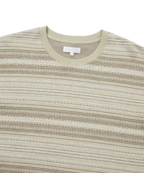 thisisneverthat(ディスイズネバーザット)の「Pattern Striped L/S Tee(Tシャツ/カットソー・メンズ・アイボリー/ブラウン・L/S/M/XL)」の3枚目の写真