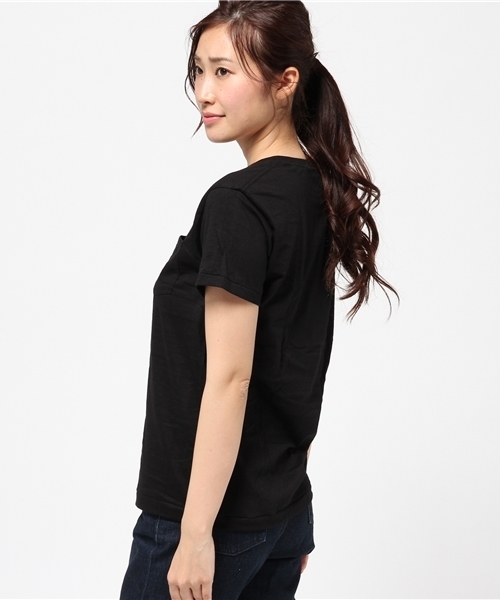 HANES(ヘインズ)の「【Hanes(HM1-F004)】プレミアムジャパンフィット(Tシャツ/カットソー・レディース・ブラック・S(1))」の3枚目の写真