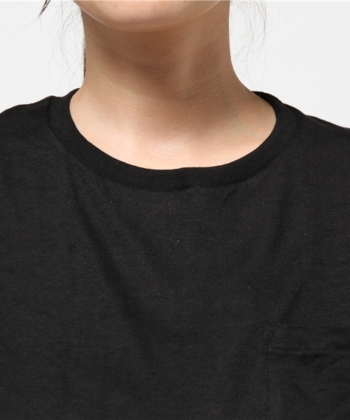 HANES(ヘインズ)の「【Hanes(HM1-F004)】プレミアムジャパンフィット(Tシャツ/カットソー・レディース・ブラック・S(1))」の5枚目の写真