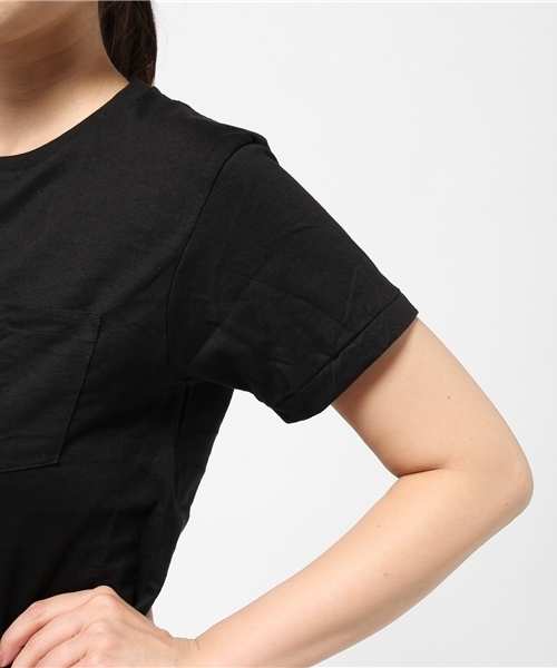 HANES(ヘインズ)の「【Hanes(HM1-F004)】プレミアムジャパンフィット(Tシャツ/カットソー・レディース・ブラック・S(1))」の6枚目の写真