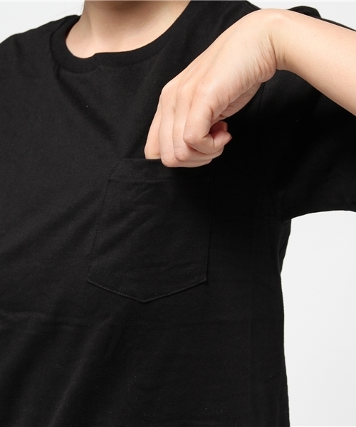 HANES(ヘインズ)の「【Hanes(HM1-F004)】プレミアムジャパンフィット(Tシャツ/カットソー・レディース・ブラック・S(1))」の7枚目の写真