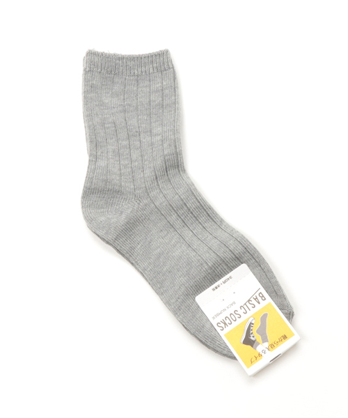 Right-on（ライトオン）の「【Right-on Basic】リブ無地ソックス（ソックス/靴下・レディース・ブラック/レッド/ネイビー/ライトグレー・23-25）」の3枚目の写真