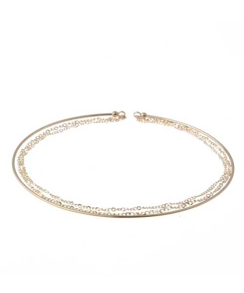 COCOSHNIK（ココシュニック）の「K102連チェーン クリッポンバングル（ブレスレット・レディース・イエローゴールド・00）」の2枚目の写真