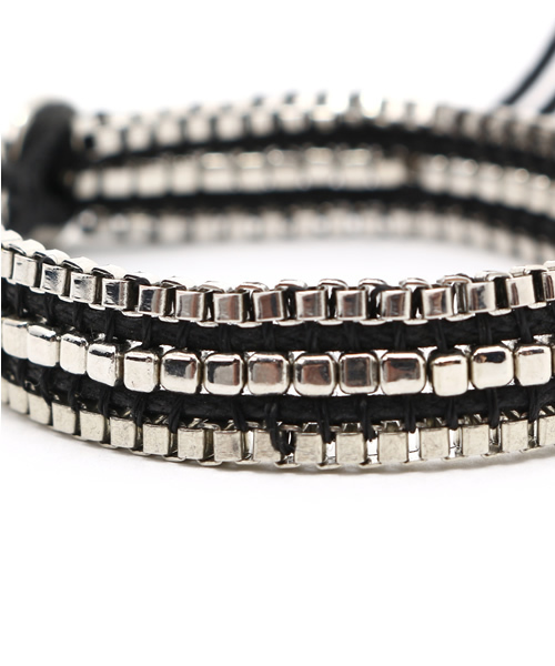 チャイハネ(チャイハネ)の「【チャイハネ】メタルコードMEN'Sブレスレット(ブレスレット・メンズ・シルバー/ゴールド・FREE)」の5枚目の写真