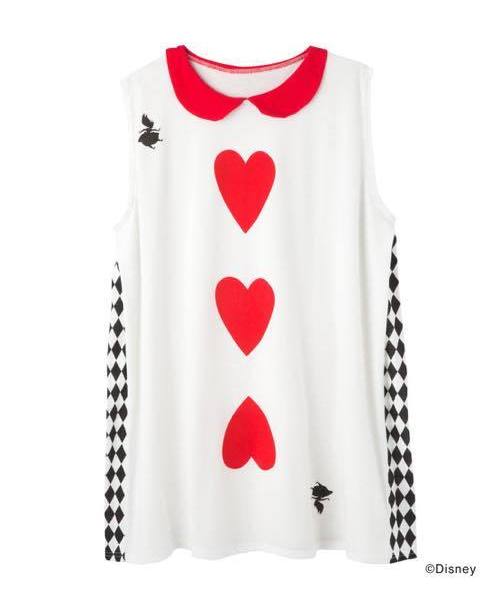 Peach John ピーチジョン の Web限定 アリスコラボ カードのルームワンピセット トランプたち ルームウェア パジャマ Wear