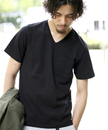 Denime | 【JapanMade】BASIC CS PK VNEC/ベーシックカットソーポケットVネック(Tシャツ/カットソー)