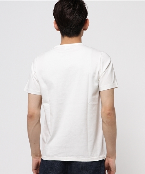 Denime(ドゥニーム)の「【MadeInJapan】BASIC CUTSEW/ベーシックカットソーVネックポケT(Tシャツ/カットソー・メンズ・ホワイト/ネイビー/杢グレー/ブラック/ライトブラウン・LARGE/SMALL/MEDIUM/X-SMALL/X-LARGE)」の21枚目の写真