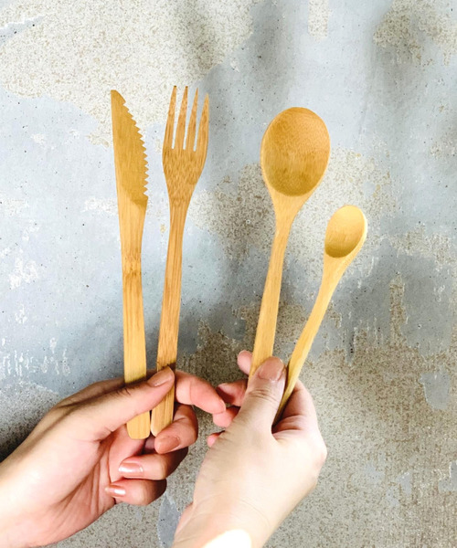 バンブーモーニングカトラリー4本アソートセット[Bamboocutlery/バンブーカトラリー