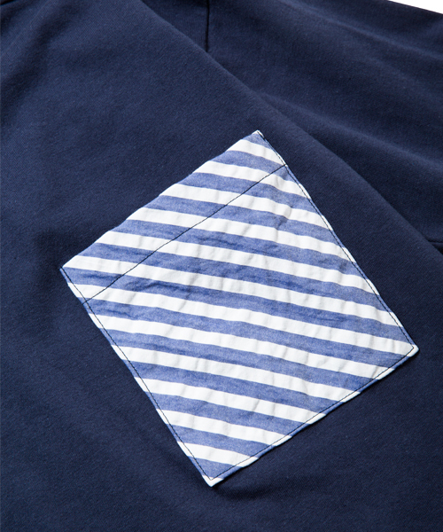 rehacer（レアセル）の「rehacer : Wave Slape Cutsew（Tシャツ/カットソー・メンズ・ホワイト/ネイビー・SMALL/LARGE/MEDIUM）」の7枚目の写真