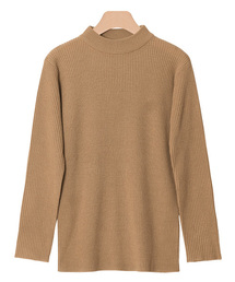 Pierrot | リブ編みニットハイネックトップス(ニット/セーター)