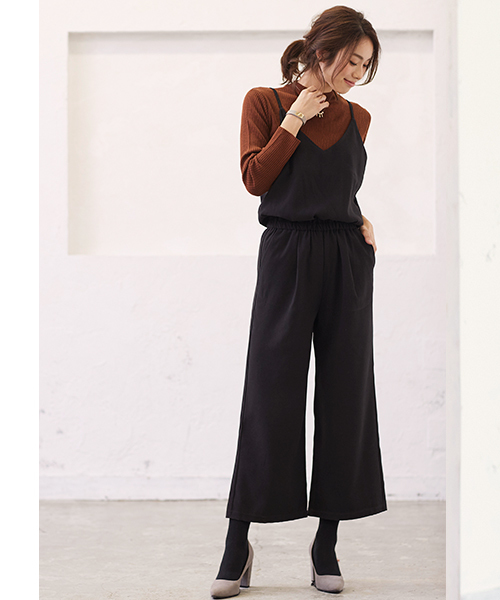 Pierrot（ピエロ）の「リブ編みニットハイネックトップス（ニット/セーター・レディース・カーキ/グレー系その他/ブラック/ブルー系その他/ネイビー/グリーン系その他/杢グレー/ベージュ/アイボリー/ブラウン系その他・L/M）」の14枚目の写真