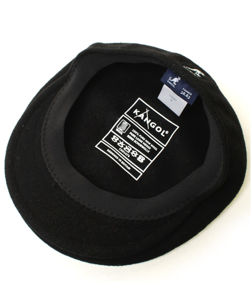 KANGOL（カンゴール）の「KANGOL WOOL 504（ハンチング/ベレー帽・メンズ・ブラック/グレー/ネイビー・MEDIUM/LARGE）」の8枚目の写真