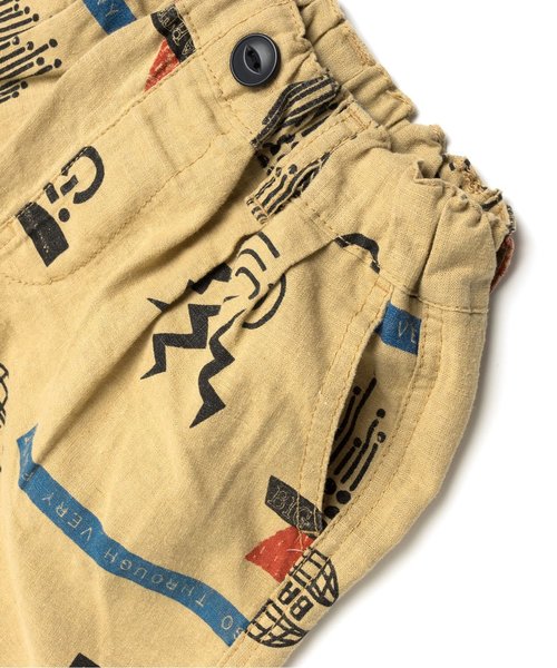 F.O.KIDS（エフオーキッズ）の「ツータック総柄ハーフパンツ 5分丈（その他パンツ・キッズ・ベージュ/ネイビー/キナリ・140/95/80/90/110/130/100/120）」の5枚目の写真