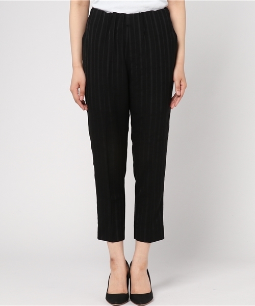 LBC（エルビーシー）の「ストライプインベルトトラウザー   （その他パンツ・レディース・ブラック/ホワイト・LARGE/MEDIUM）」の8枚目の写真