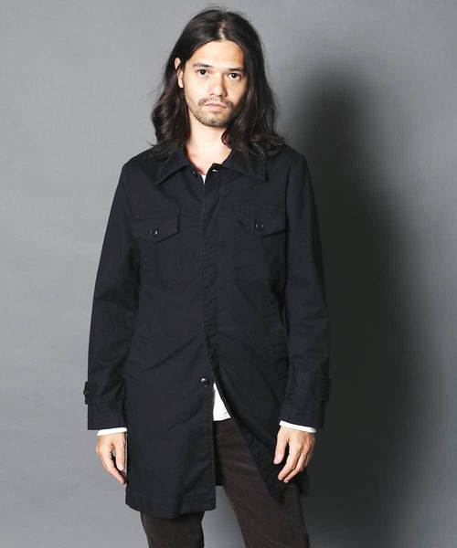 Magine（マージン）の「SULFUR OX STRETCH MILITARY COAT：サルファーオックス ストレッチミリタリー コート（ミリタリージャケット・メンズ・ネイビー/ブラック/オリーブ・46/48/44）」の18枚目の写真