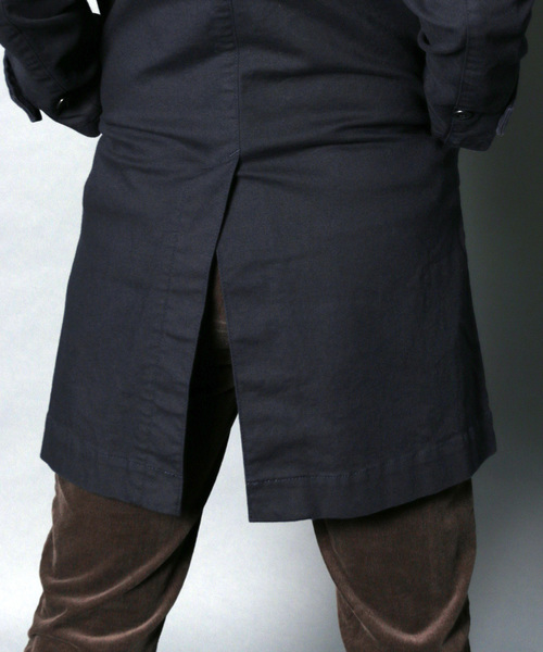 Magine（マージン）の「SULFUR OX STRETCH MILITARY COAT：サルファーオックス ストレッチミリタリー コート（ミリタリージャケット・メンズ・ネイビー/ブラック/オリーブ・46/48/44）」の12枚目の写真