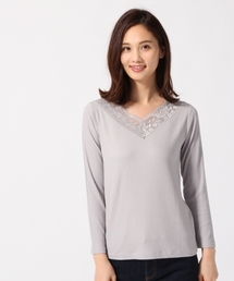 GLOBAL WORK | リブレースインナー長袖/764844(Tシャツ/カットソー)