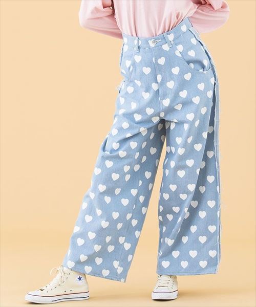 Little Sunny Bite リトルサニーバイト の Littlesunnybite リトルサニーバイト Heart Denim Pants デニムパンツ Wear