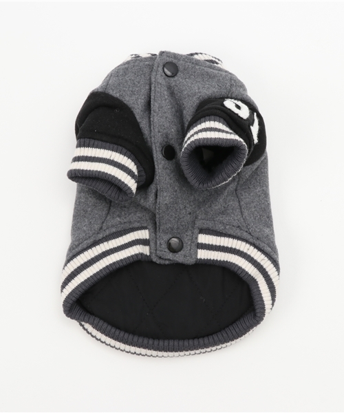 XLARGE(エクストララージ)の「XLARGE/エクストララージ/OGロゴバーシティジャケット/犬服(ドッグウェア)(ペットウェア・レディース・ネイビー/グレー・2L/2M/S/XS/M/L)」の7枚目の写真