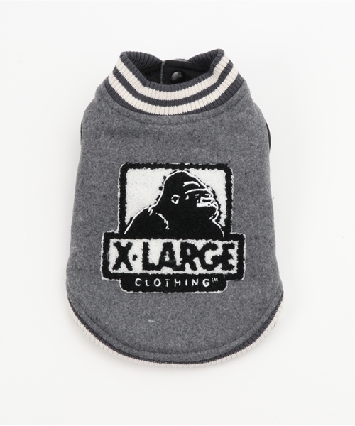 XLARGE(エクストララージ)の「XLARGE/エクストララージ/OGロゴバーシティジャケット/犬服(ドッグウェア)(ペットウェア・レディース・ネイビー/グレー・2L/2M/S/XS/M/L)」の3枚目の写真