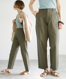 select MOCA | 柔らかコットン素材◆ハイウエスト美シルエット両サイドポケットベルトループ付きベイカーパンツ(その他パンツ)