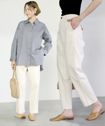 select MOCA | 2020S/S　柔らかコットン素材◆ハイウエスト美シルエット両サイドポケットベルトループ付きベイカーパンツ(その他パンツ)