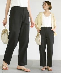 select MOCA | 柔らかコットン素材◆ハイウエスト美シルエット両サイドポケットベルトループ付きベイカーパンツ(その他パンツ)