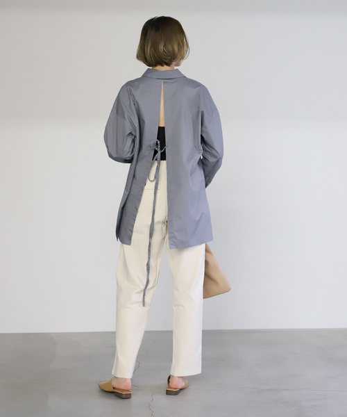 select MOCA(セレクトモカ)の「柔らかコットン素材◆ハイウエスト美シルエット両サイドポケットベルトループ付きベイカーパンツ(その他パンツ・レディース・ベージュ/ネイビー/カーキ/ブラック/アイボリー/オレンジ・FREE)」の16枚目の写真