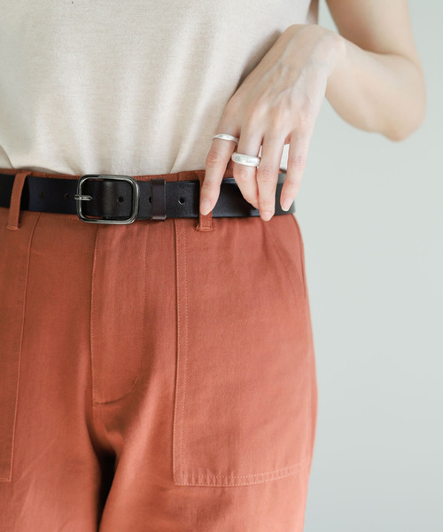 select MOCA(セレクトモカ)の「柔らかコットン素材◆ハイウエスト美シルエット両サイドポケットベルトループ付きベイカーパンツ(その他パンツ・レディース・ベージュ/ネイビー/カーキ/ブラック/アイボリー/オレンジ・FREE)」の18枚目の写真