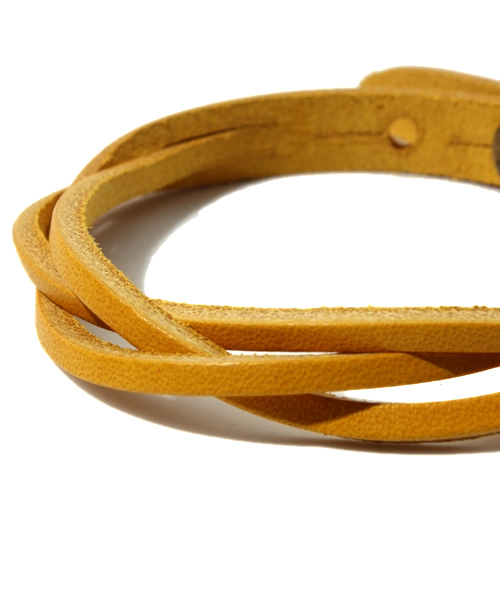 NANO universe（ナノユニバース）の「イタリーレザーツイストブレス（ブレスレット・メンズ・レッド/イエロー/パープル/グリーン/ブルー/ボルドー/ダークブルー/キャメル/チョコ/ブラック・FREE）」の12枚目の写真